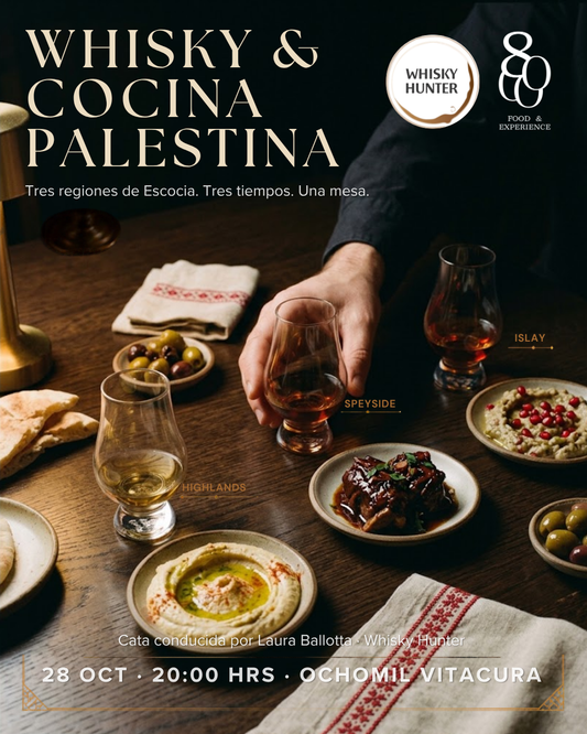 Cata de whisky y cocina palestina - 28 Oct